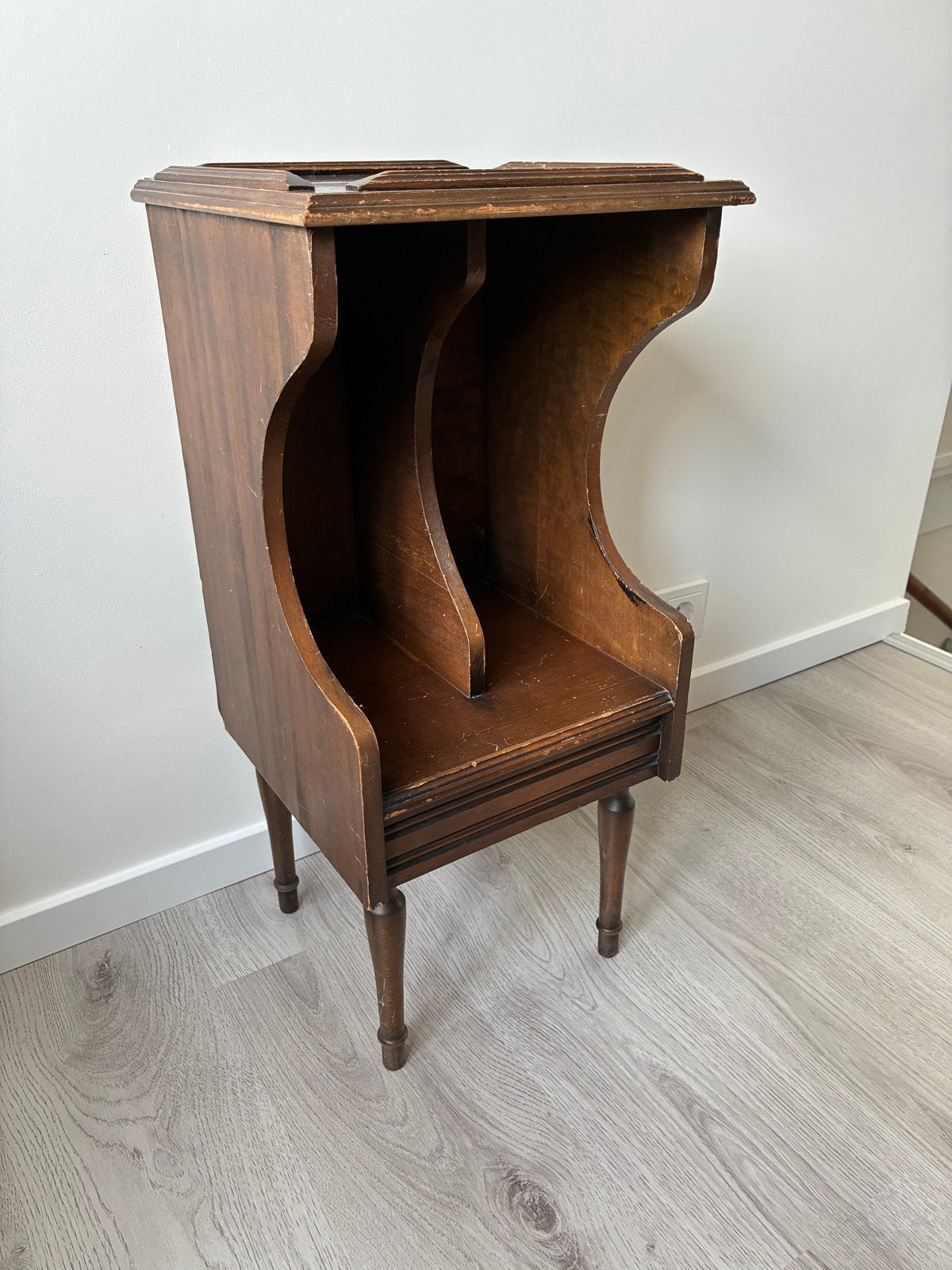 Vintage houten telefoontafel telefoonkastje, Ophalen