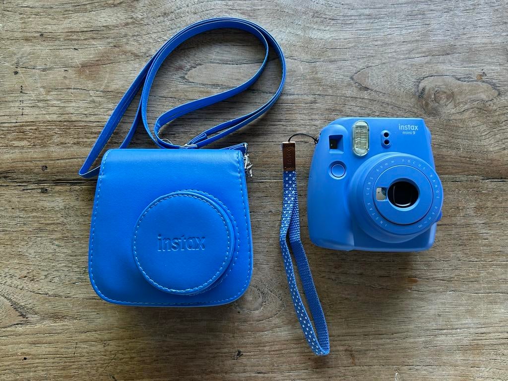 Instax Mini 9 - Zo goed als nieuw met 10 foto's + tas, Ophalen of Verzenden, Zo goed als nieuw, Polaroid, Fuji