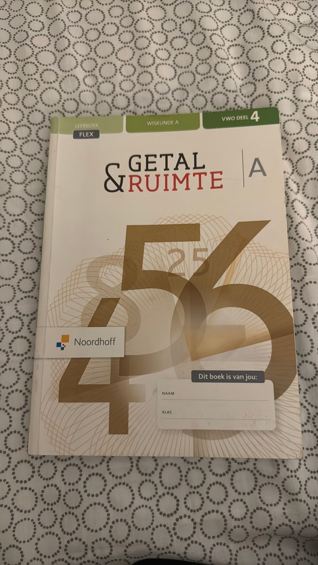 Getal & Ruimte Wiskunde A VWO Deel 4, Boeken, Ophalen of Verzenden, VWO
