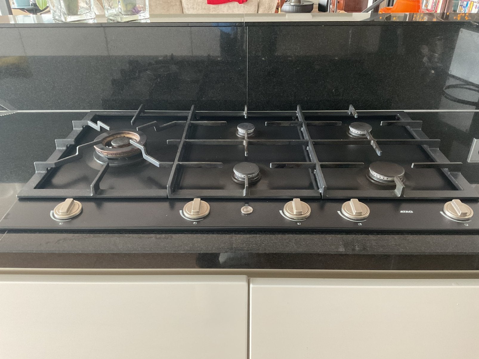 ATAG inbouwkookplaat GAS met wokbrander en vonkontsteking, Ophalen, Gebruikt, Inbouw, Gas