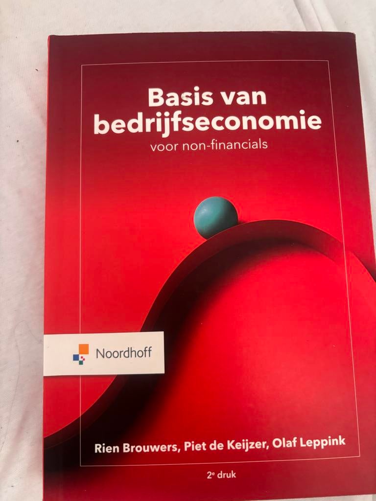 Basis van bedrijfseconomie voor non-financials (2e druk), Ophalen of Verzenden, Gamma, Zo goed als nieuw, Overige niveaus