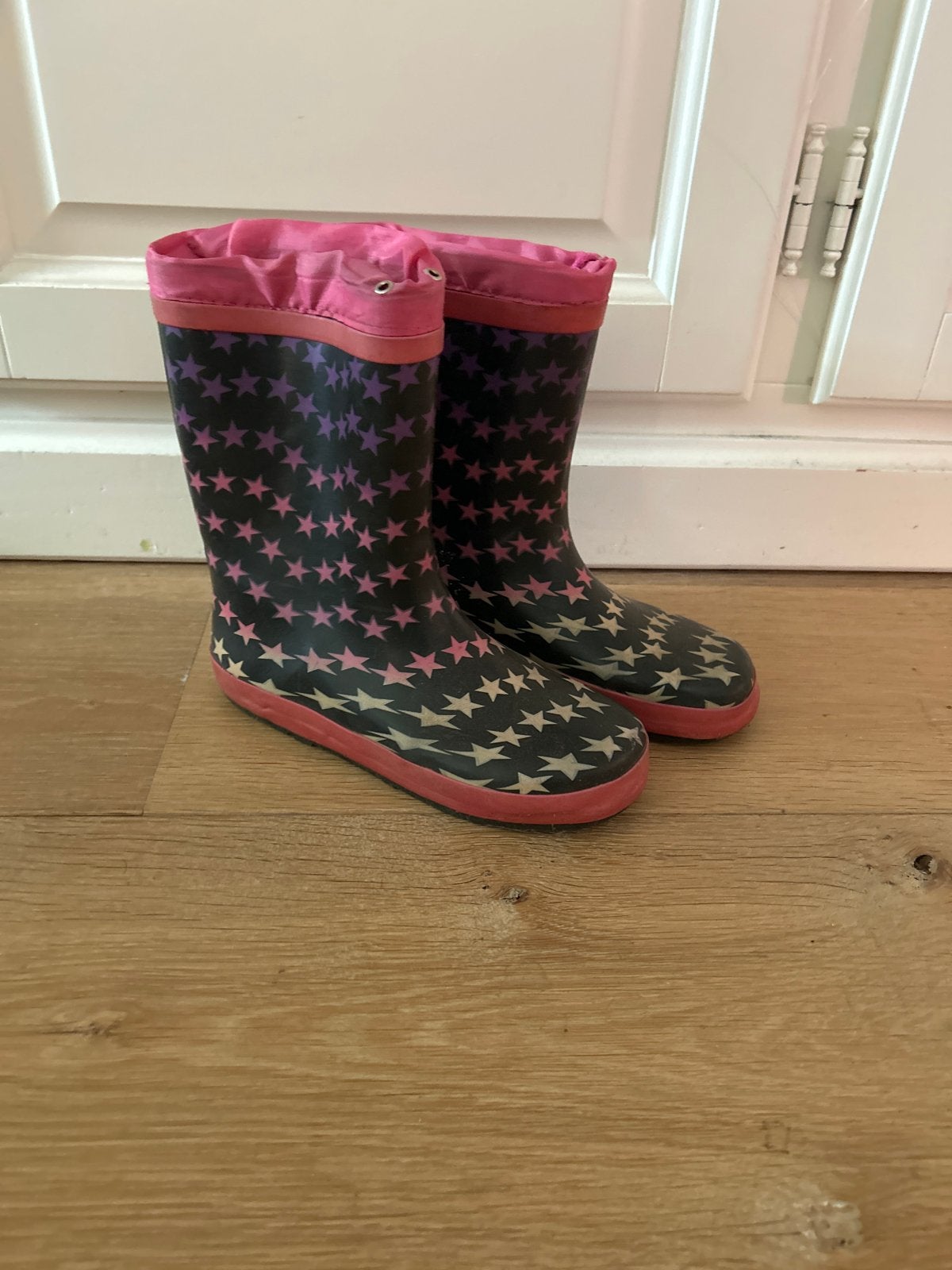 regenlaarzen met sterrenprint, maat 34, Ophalen, Zo goed als nieuw, Meisje