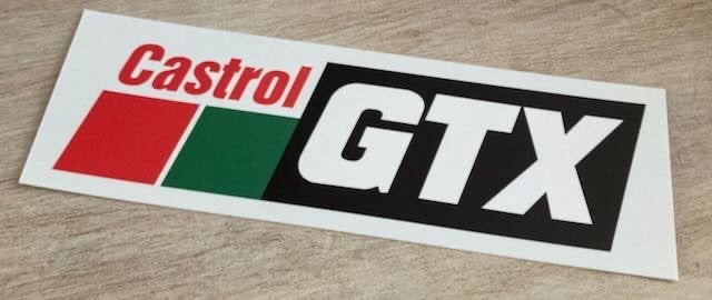 CASTROL GTX  reclamebord   kunststof+- 40x13 cm, Verzamelen, Ophalen of Verzenden, Zo goed als nieuw, Auto's