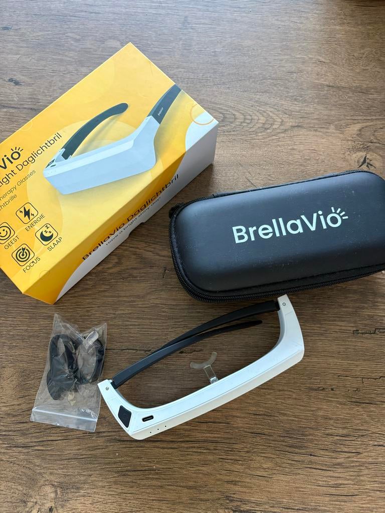 BrellaVio Daglichtbril - Lichttherapie voor Energie & Slaap, Ophalen of Verzenden, Zo goed als nieuw, Gehele gezicht, Overige typen