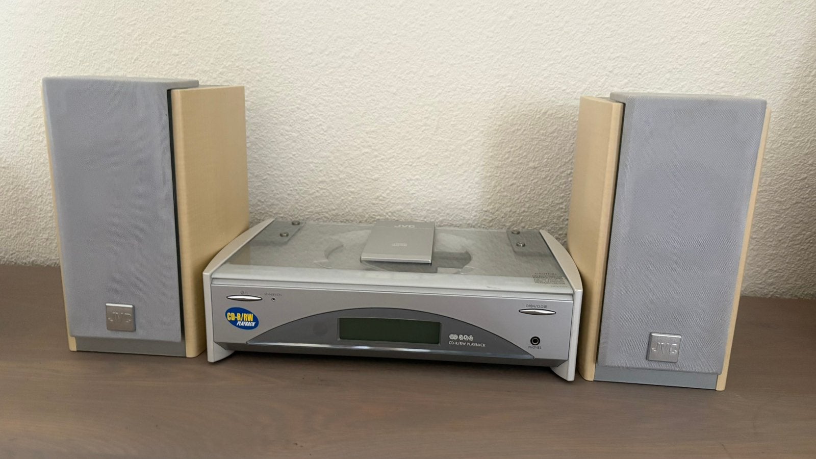 JVC MICROSET CD SPELER, RADIO MET 2 SPEAKERS, Ophalen, JVC, Zo goed als nieuw, Microset