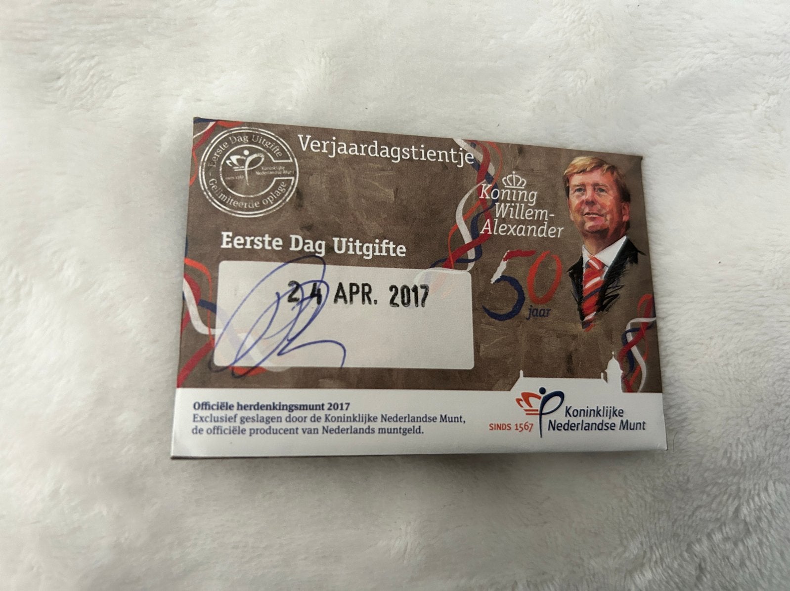 Verjaardagstientje Willem-Alexander 2017 in coincard, Koningin Beatrix, Euro's, Geboorte of Huwelijk, Verzenden