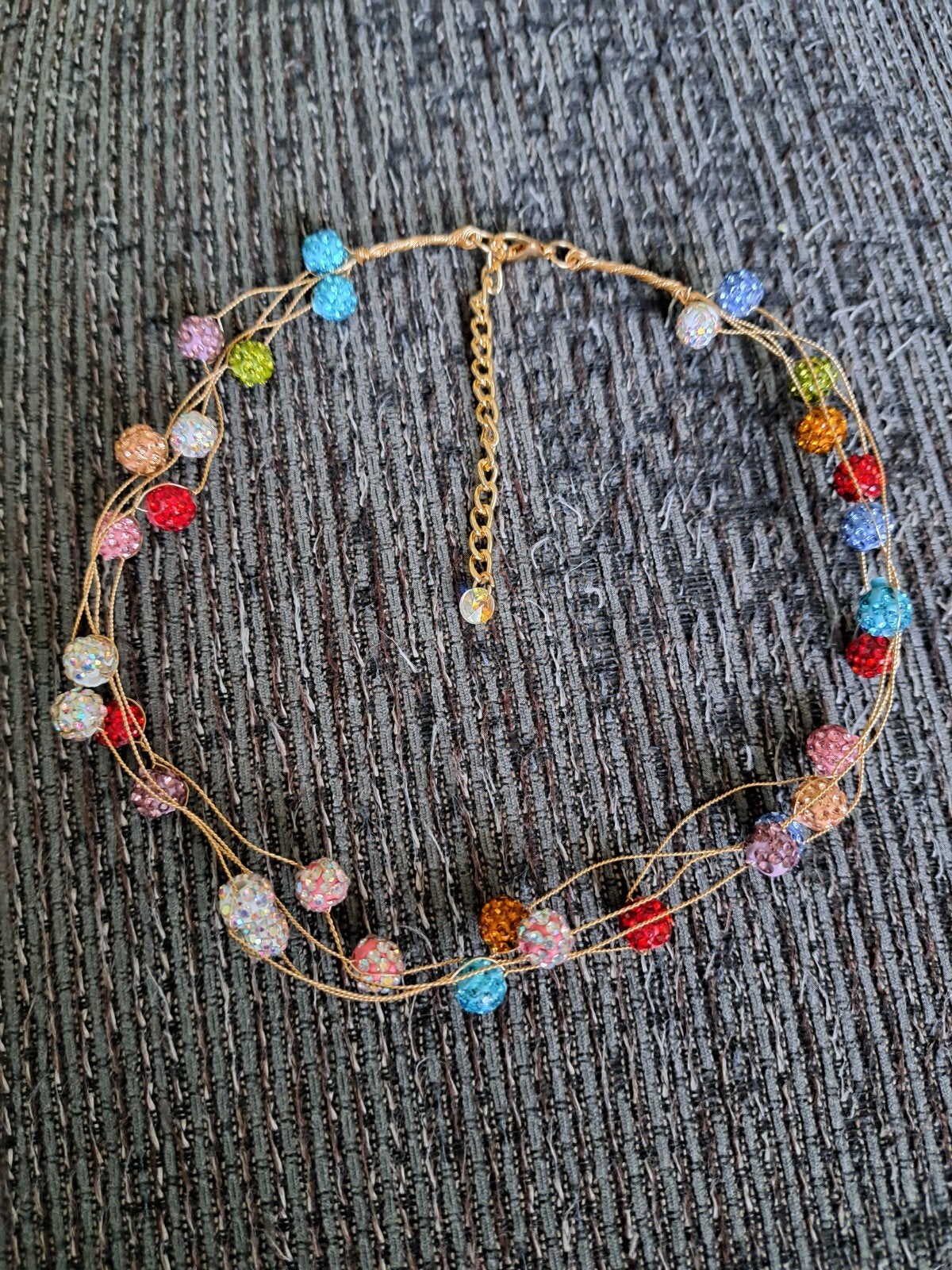 Nieuw/ongebruikt bling bling ketting 40 cm lang, Ophalen of Verzenden, Nieuw, Zilver, Overige materialen