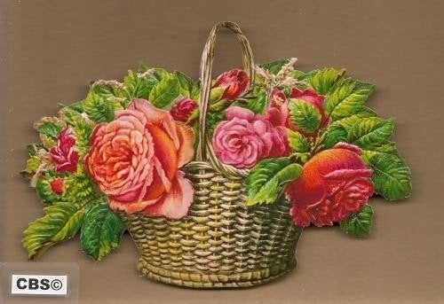 Mand met wilde rozen poezieplaatjes 5079, Ophalen of Verzenden