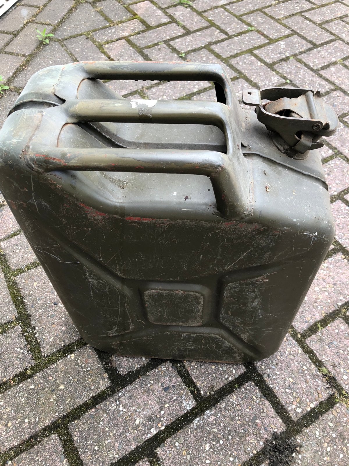 Vintage Leger Jerrycan 20L - Groen, Auto diversen, Overige Auto diversen, Ophalen of Verzenden