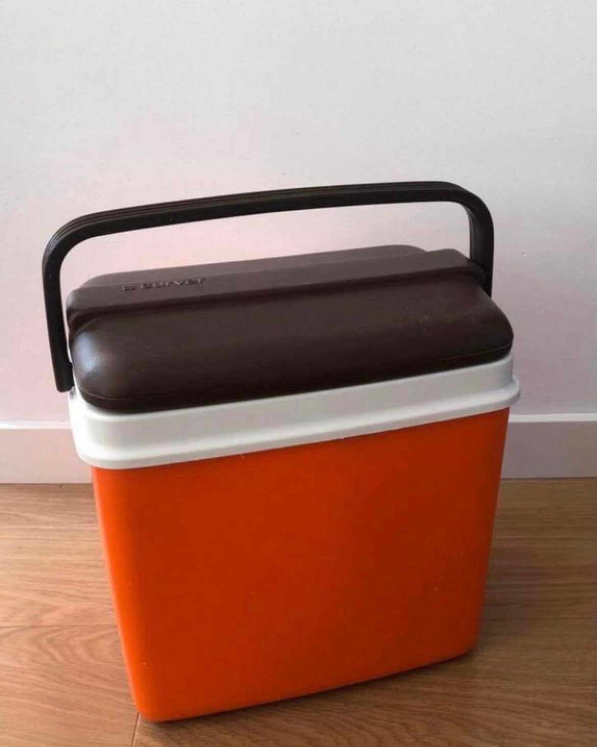 Vintage oranje  🧡 Curver koelbox  | jaren zeventig, Ophalen of Verzenden, Koelelement
