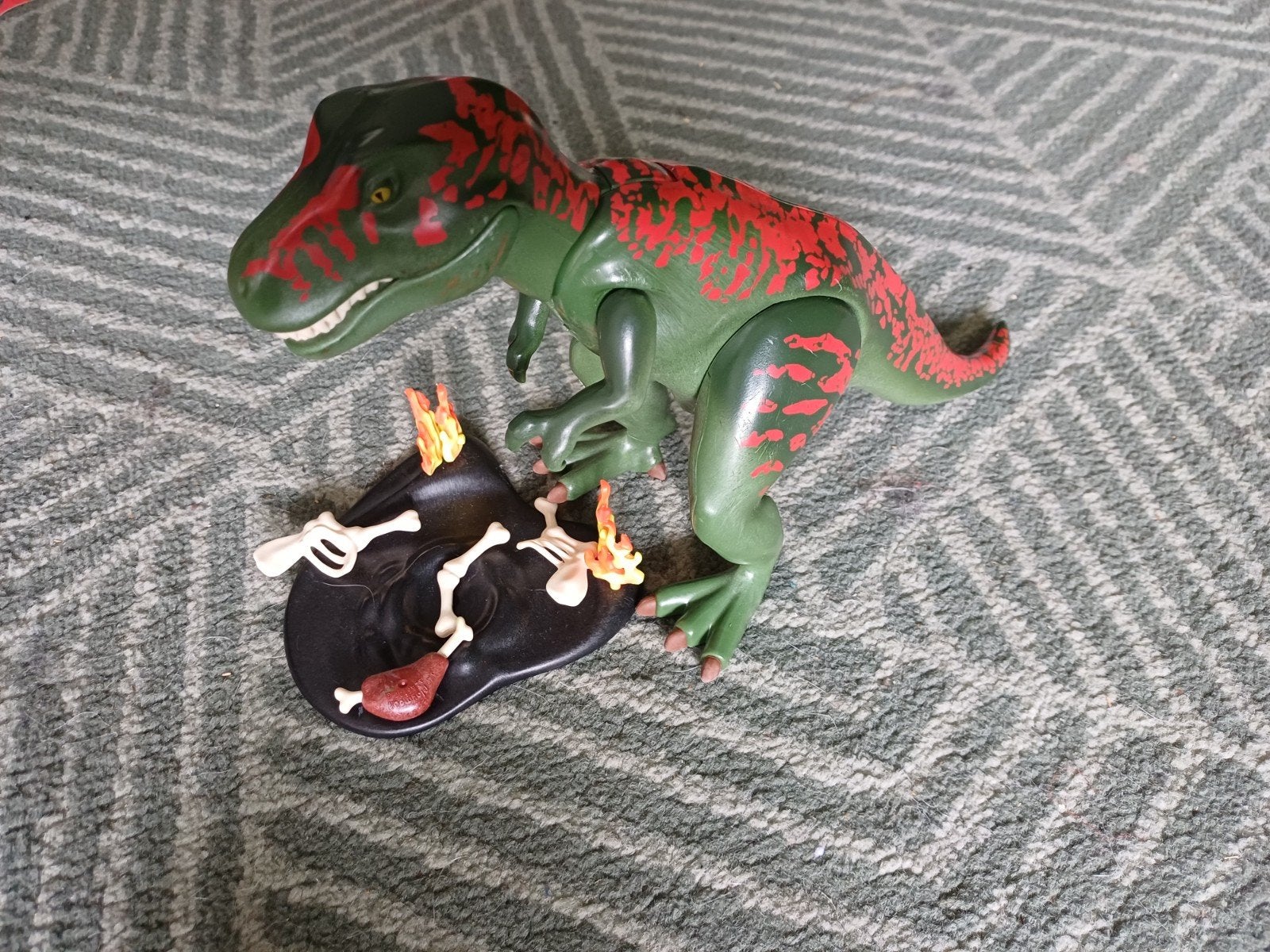 Playmobil T-Rex met botten en vuur, Ophalen of Verzenden