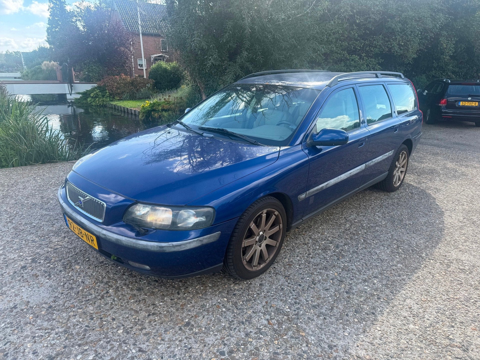 Volvo V70 2.4 Comfort Line ocean race uitvoering, Beige, Blauw, Verwarmde buitenspiegels, 170 pk