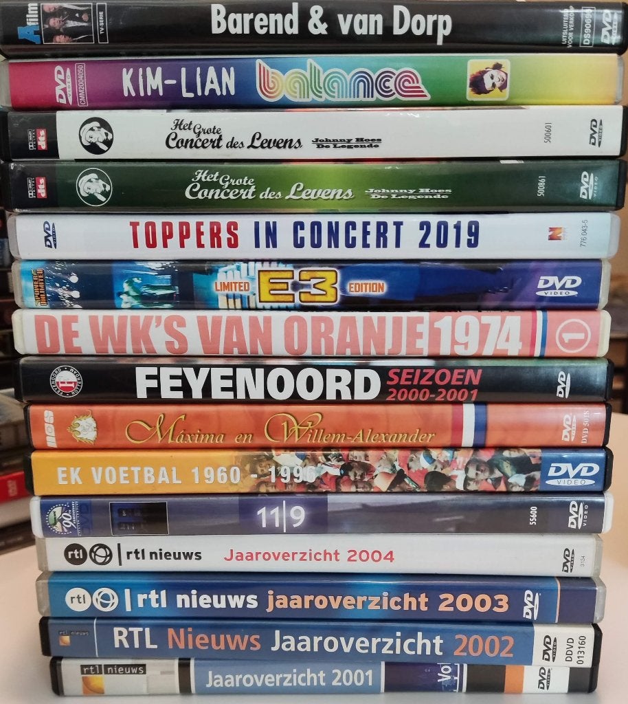 DVD Pakket Nieuws, Sport & Muziek (RTL, Feyenoord, Toppers), Ophalen of Verzenden, Voetbal