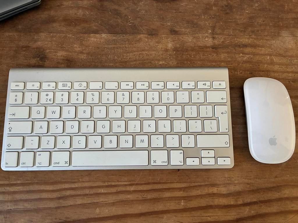 Apple Magic Keyboard en muis - A1314 + A1296, Computers en Software, Toetsenborden, Ophalen, Gebruikt, Toetsenbord en muis-set