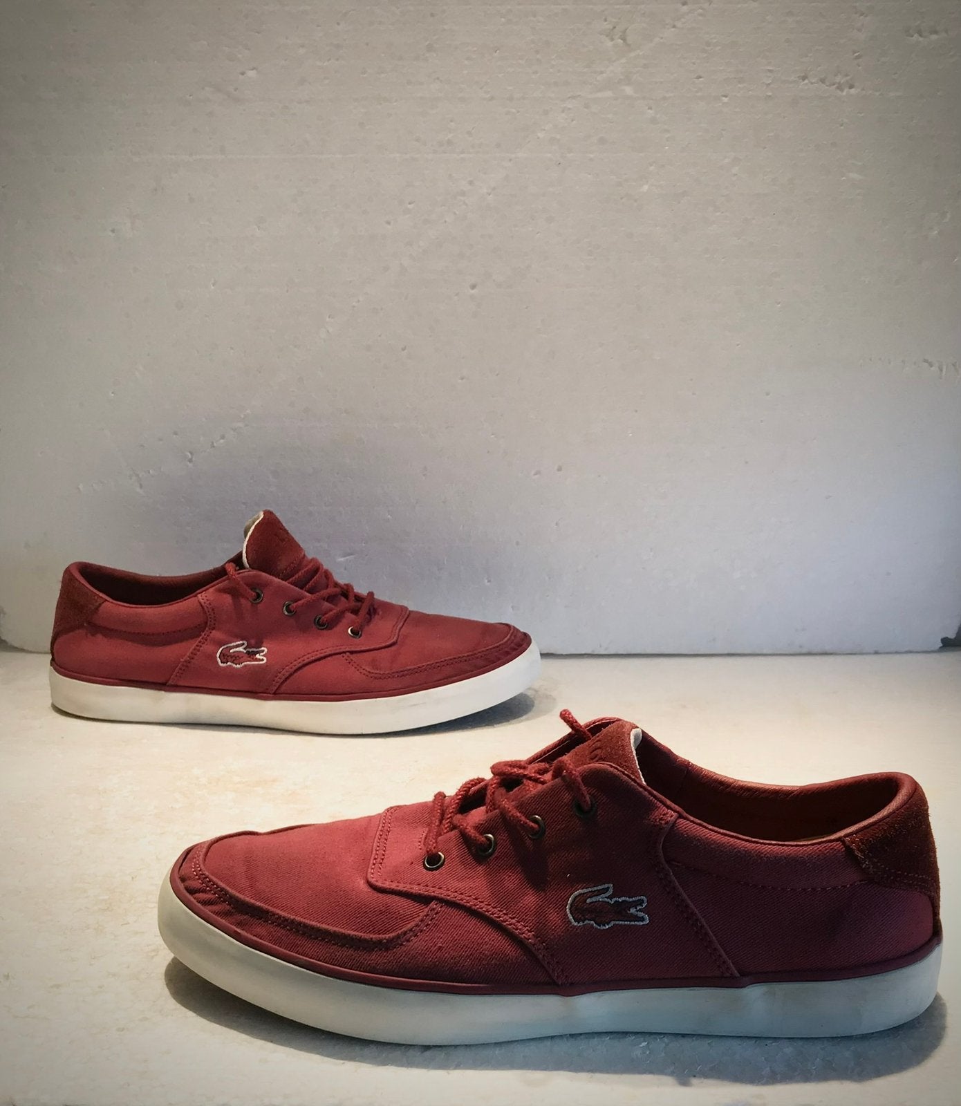 Lacoste la coste dames schoenen gympen sneakers rood 40, Ophalen of Verzenden