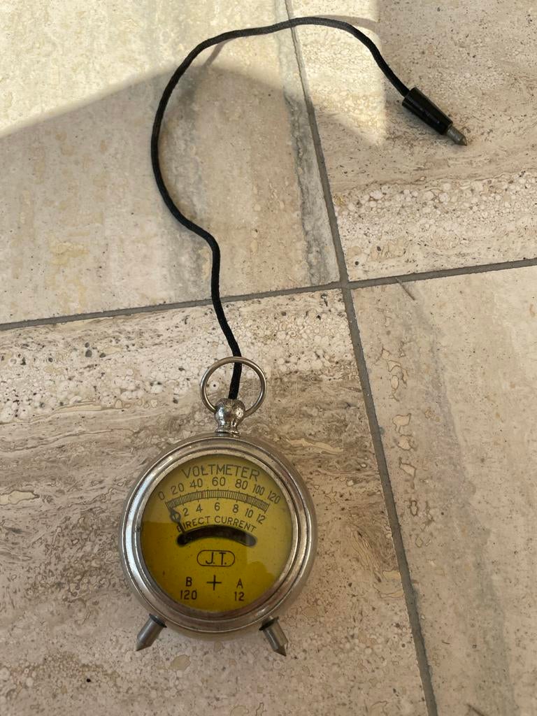 Vintage Voltmeter J.T. Direct Current, Ophalen of Verzenden