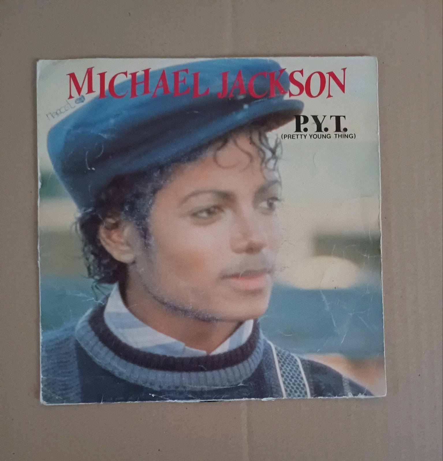Michael Jackson  - P.Y.T. (Pretty Young Thing), Cd's en Dvd's, Vinyl Singles, Beschermende buitenhoes, Ophalen of Verzenden, Gebruikt
