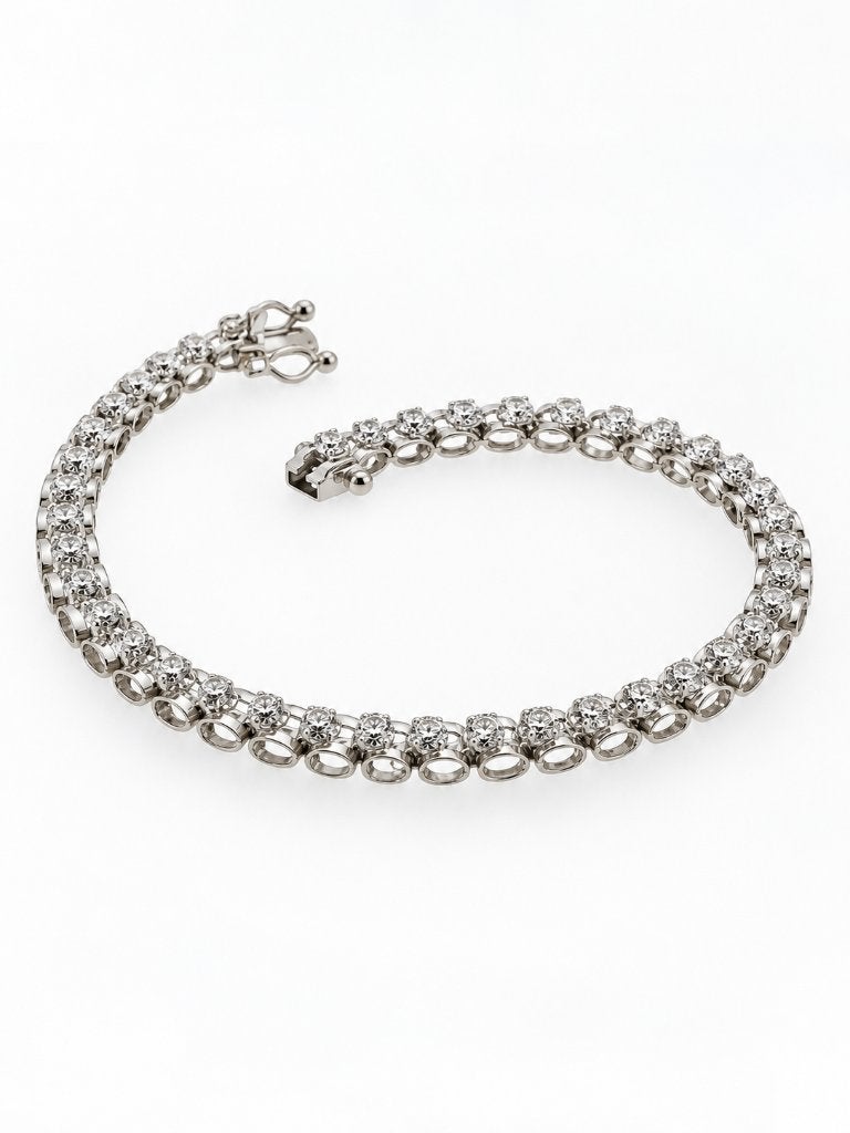 9 K Tennisarmband ca 2.0 ct Briljant Geslepen Diamant - P3, Ophalen, TIEMAN JUWELIERS, Gebruikt, -