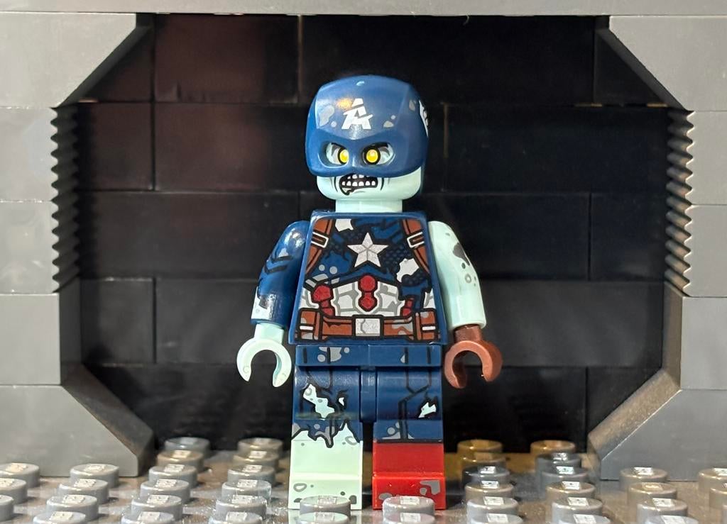 Lego Marvel Zombie Captain America colmar-9, Marvel, Lego, Ophalen of Verzenden, Zo goed als nieuw