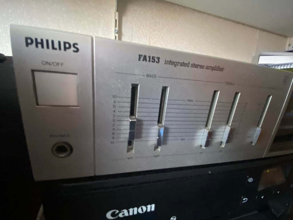 Philips FA153 Geïntegreerde Stereo Versterker, Overige merken, Gebruikt, Ophalen of Verzenden, Minder dan 60 watt