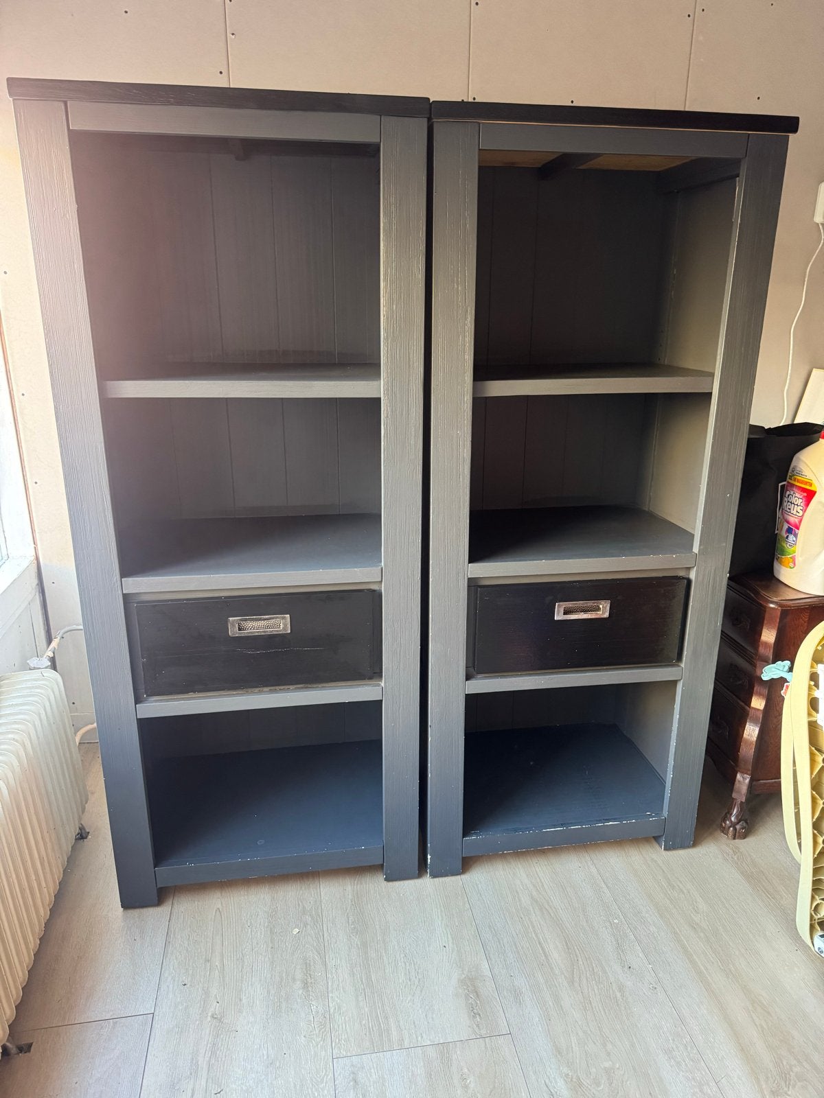 2 Stevige Kasten - Opknapper - 160x65x45 cm, Ophalen, Gebruikt, 50 tot 100 cm, Met lade(s)