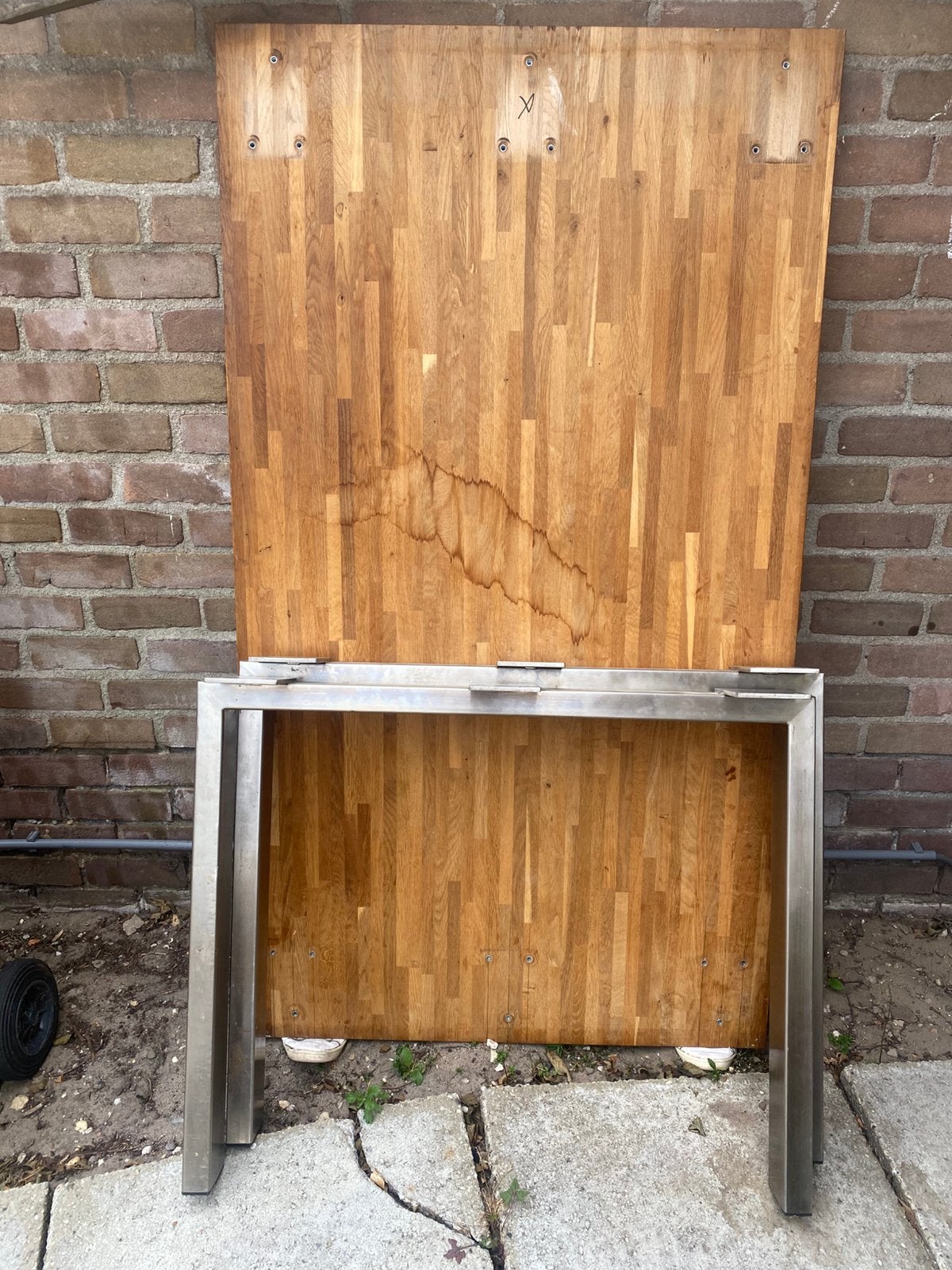 Eettafel 160 x 90 x 2,8 cm, Huis en Inrichting, Tafels | Eettafels, Ophalen, Rechthoekig, 100 tot 150 cm, 50 tot 100 cm