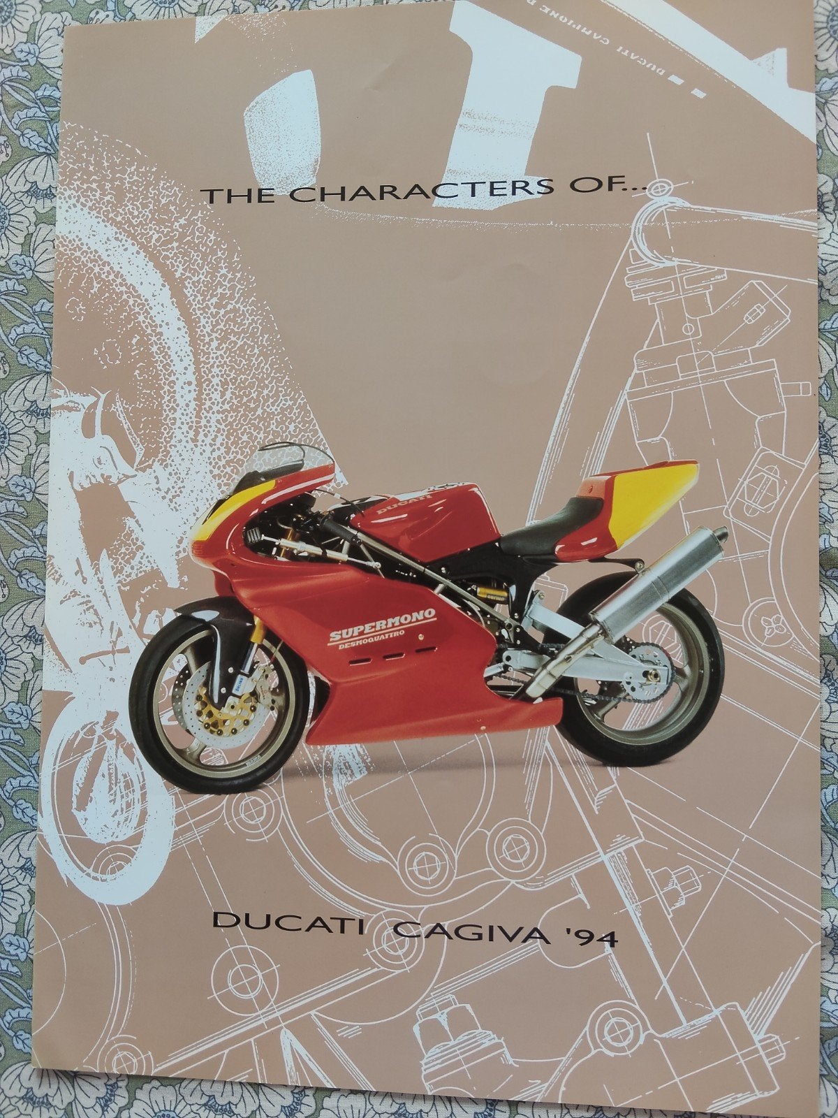 Cagiva Ducati '94 Motorfietsen Brochure, Ophalen of Verzenden