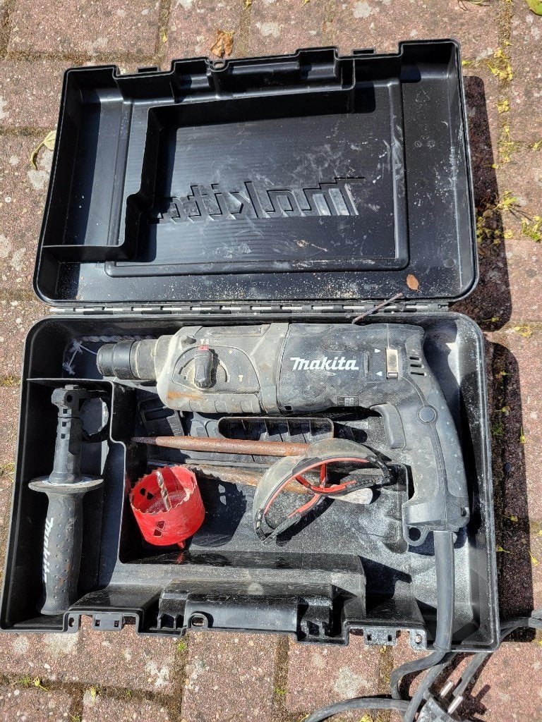 combihamer Makita HR2470BX40, Ophalen, Gebruikt, 600 watt of meer, Boor- en/of Breekhamer