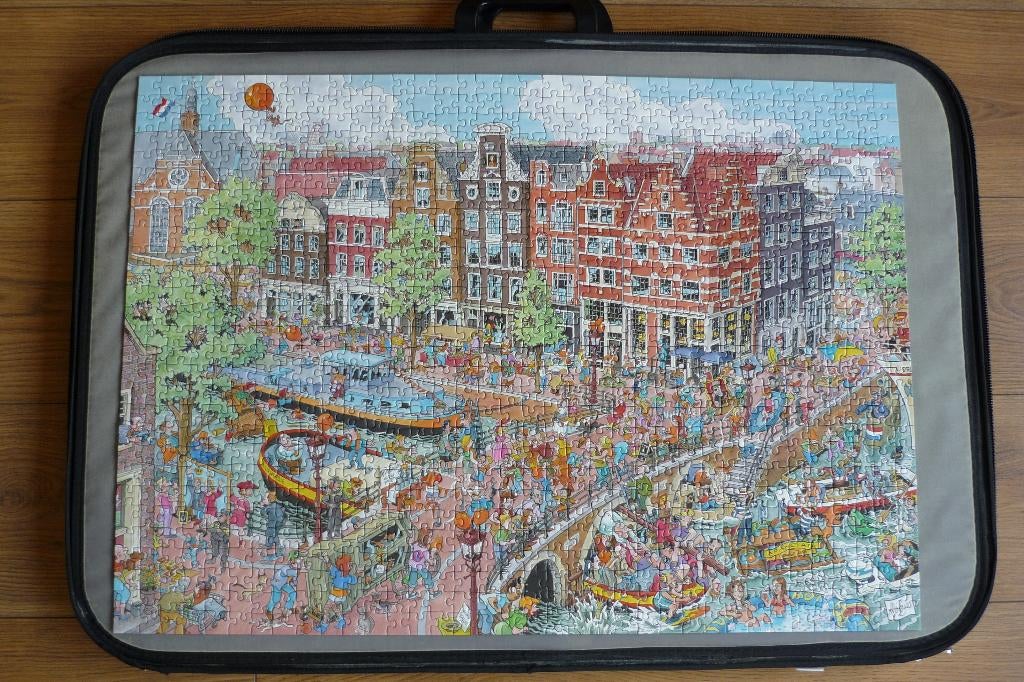 Ravensburger Fleroux '' AMSTERDAM '' 1000 stukjes., Ophalen of Verzenden, 500 t/m 1500 stukjes, Zo goed als nieuw, Legpuzzel