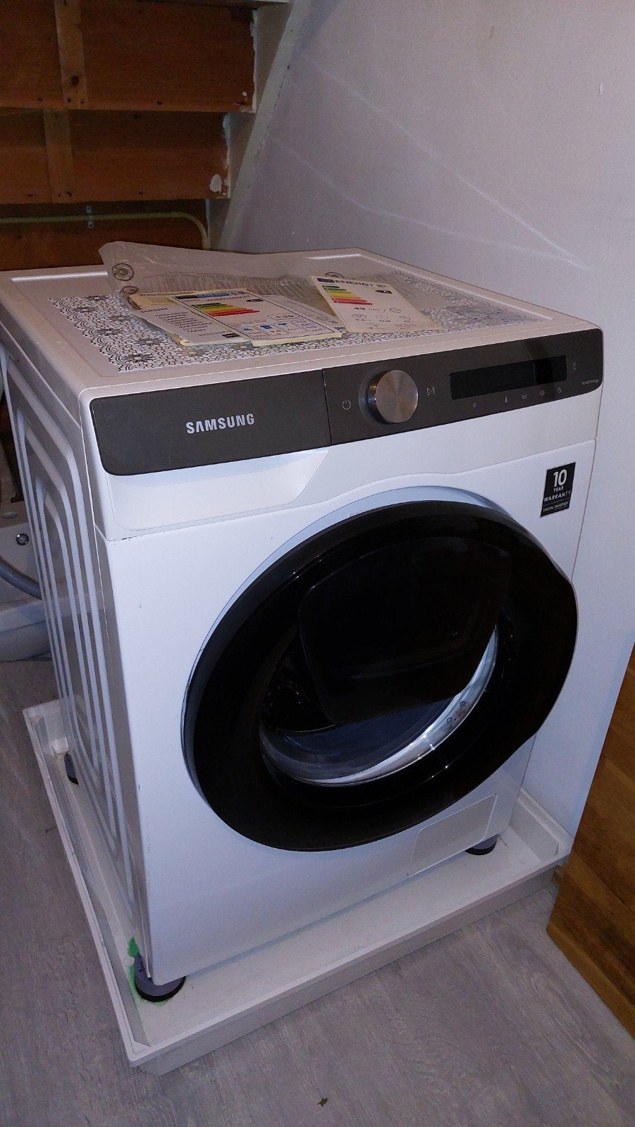 Samsung WW90T554AAT Wasmachine - ZGAN met lekbak, 1200 tot 1600 toeren, Energieklasse A of zuiniger, 8 tot 10 kg, Ophalen of Verzenden