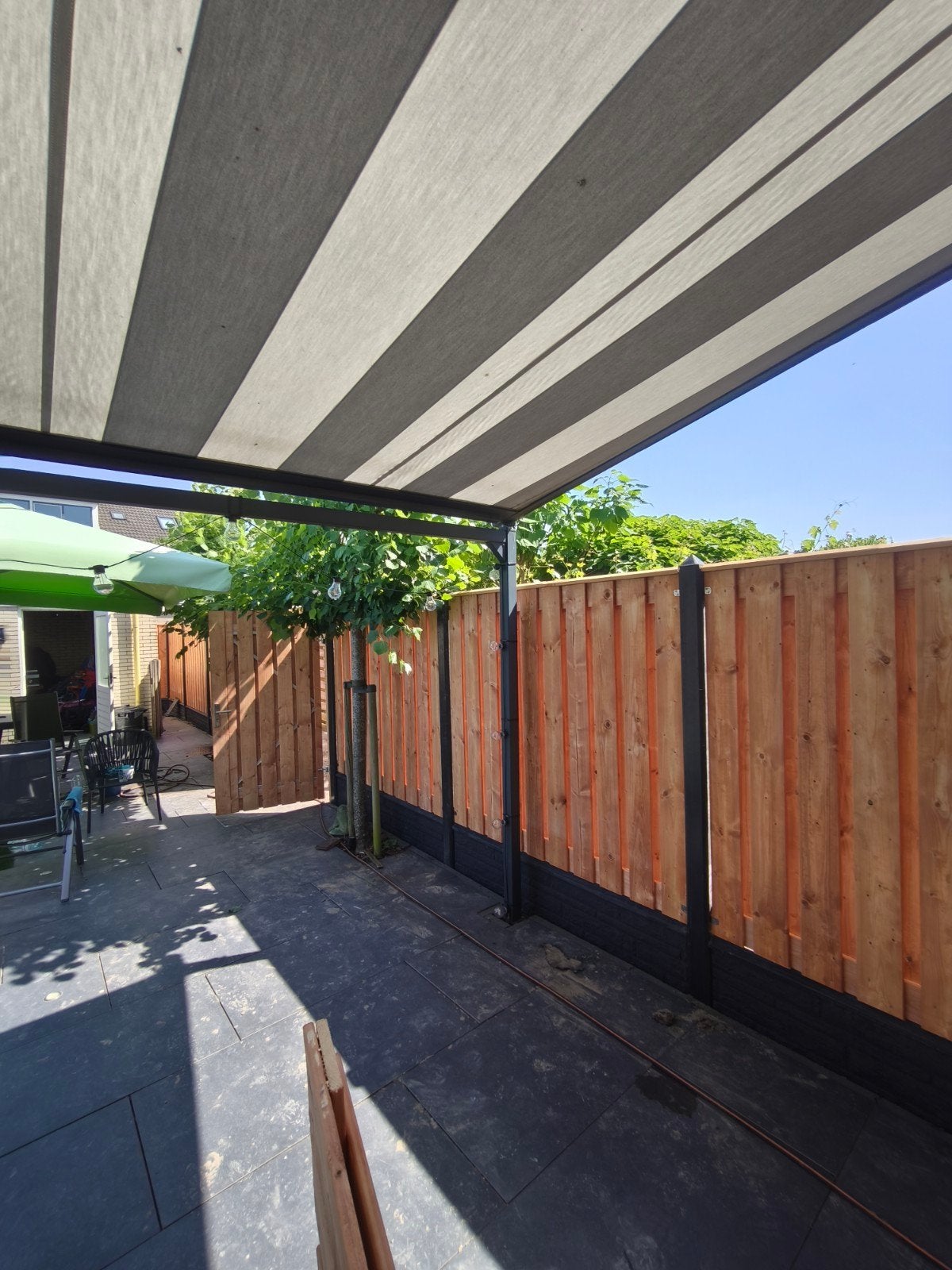 hout/beton schuttingen, Tuin en Terras, Schuttingen, Ophalen of Verzenden, Hout, Minder dan 3 meter, 1 tot 2 meter