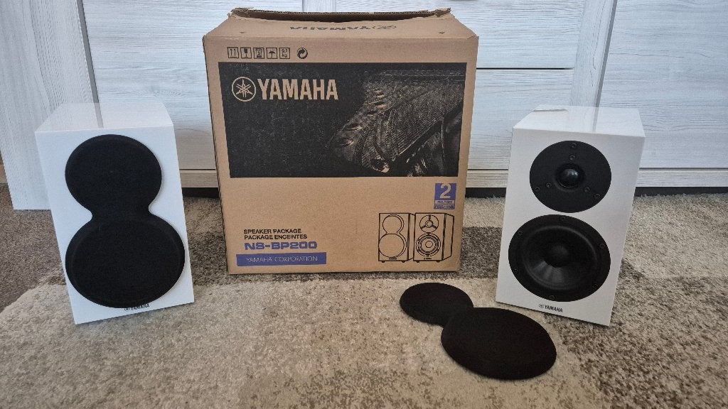 Yamaha NS-BP200 speakerset wit, Audio, Tv en Foto, Luidsprekers, Yamaha, Ophalen of Verzenden, 60 tot 120 watt, Boekenplank luidspreker