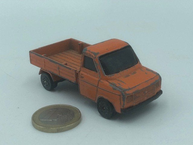 Ford Transit Oranje met Open Laadbak, Corgi VERKOCHT, Ophalen of Verzenden, Gebruikt, Auto