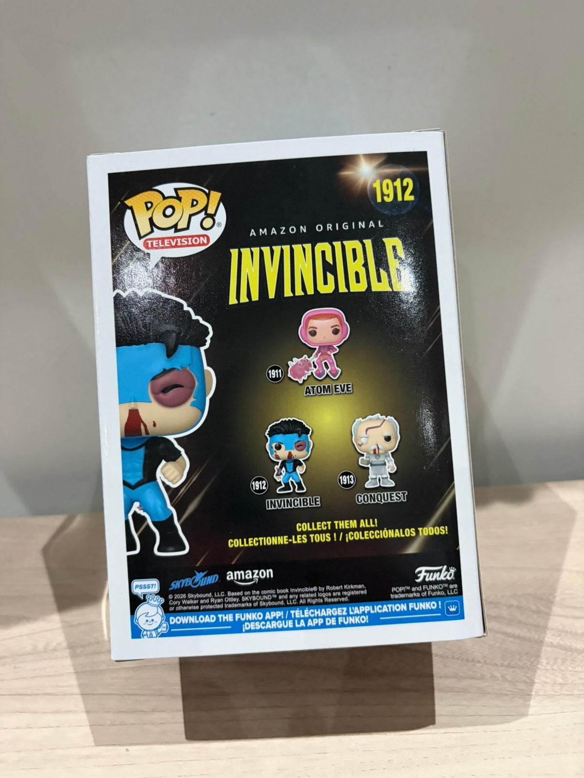 Funko Pop! Invincible #1912 Battle Damaged Amazon Original, Funko Europe, Ophalen of Verzenden, Zo goed als nieuw, 4th floor, 1 Queen Caroline St, London W6 9YN, Verenigd Koninkrijk