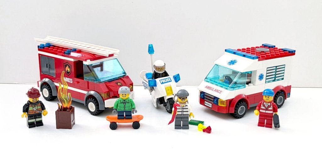Lego City no. 60023: Startset: politie, brandweer, ambulance, City, Lego, Compleet, Ophalen of Verzenden