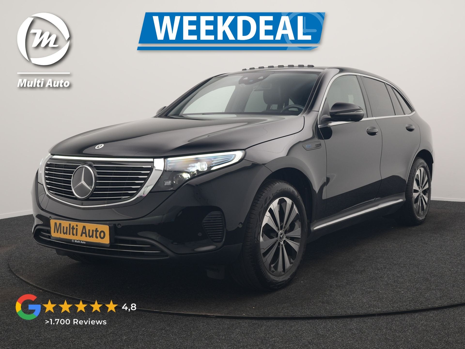 Mercedes-Benz EQC 400 4MATIC 85 kWh 408pk Dealer O.H SOH 96., Auto's, Automaat, Dealer onderhouden, Automatische klimaatregeling