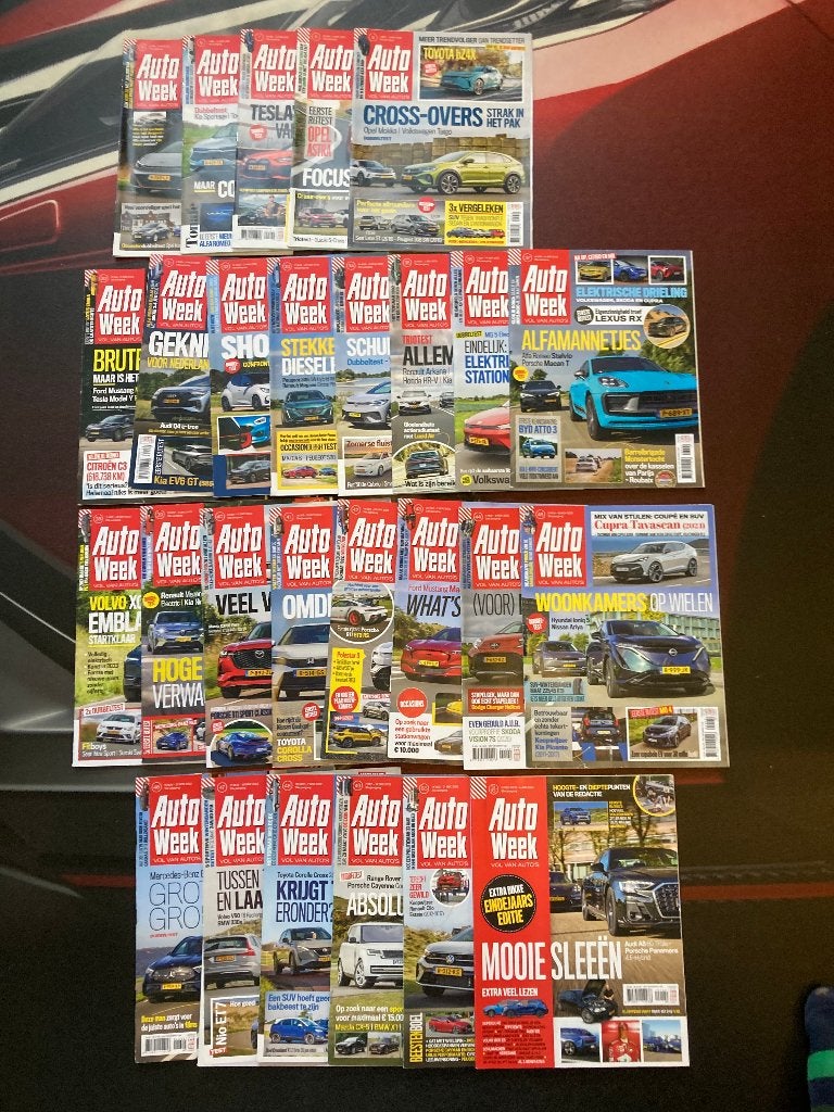 T E A B : 5-9 + 30-52 Autoweek jaargang 2022, Ophalen, Zo goed als nieuw, Sport en Vrije tijd