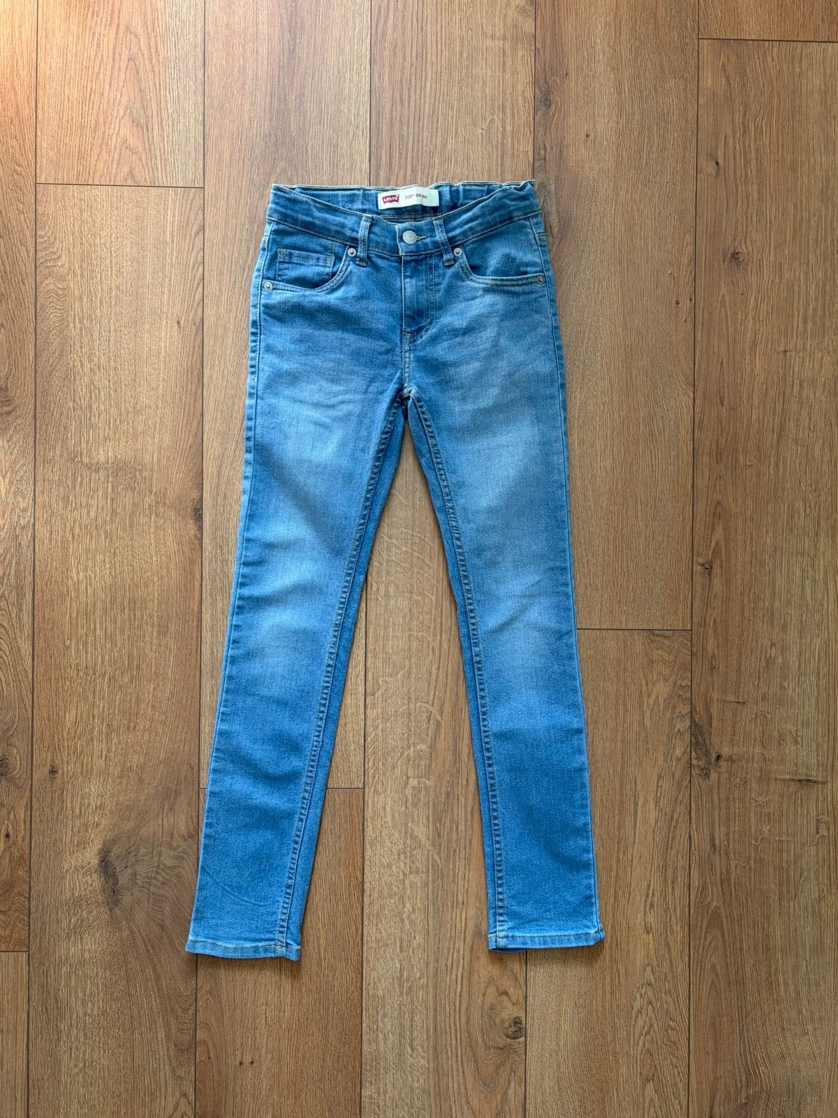 Levi’s mooie blauwe skinny jeans model 510 maat 140, Ophalen of Verzenden, Levi’s, Jongen, Broek