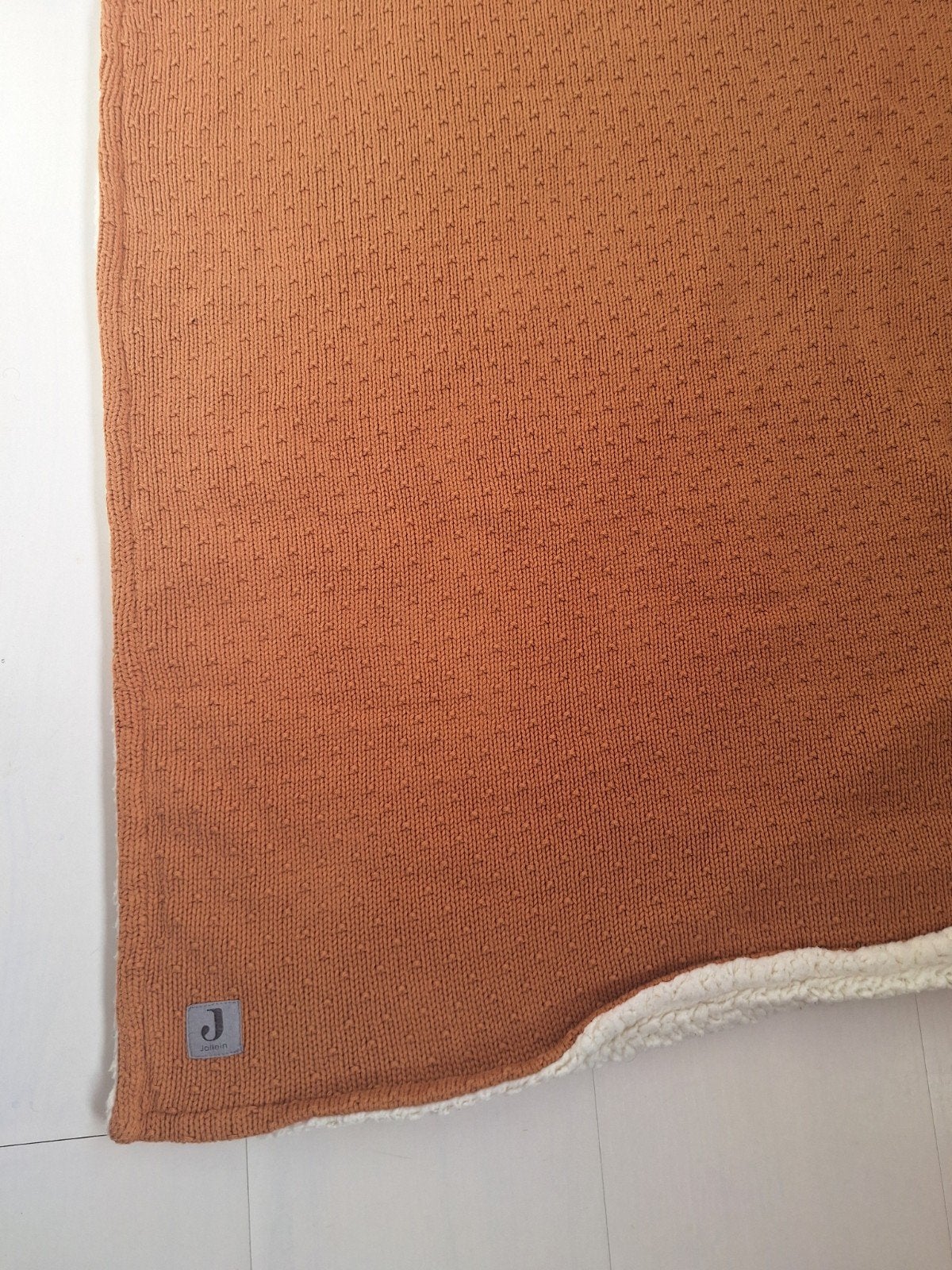 Jollein babydeken teddy 100x150cm - Caramel, Ophalen, Jollein