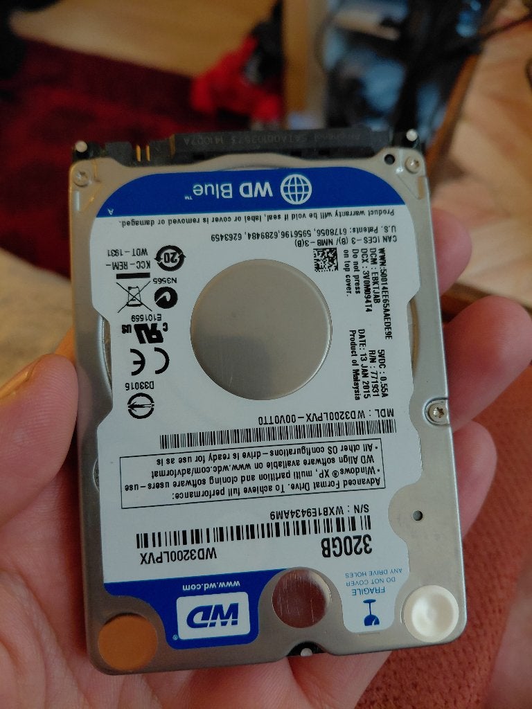 HDD harde schijf 320 GB, Ophalen, Intern, Zo goed als nieuw, Desktop