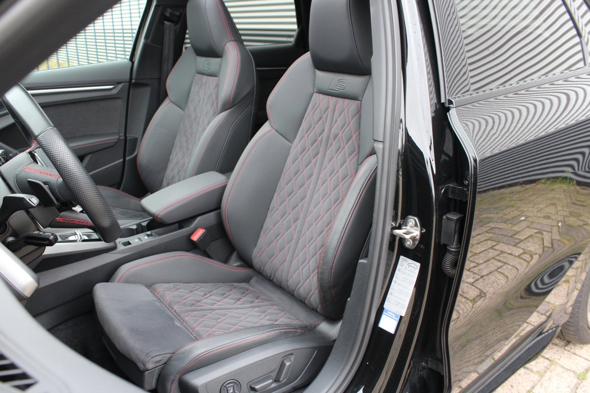 Audi A3 Sportback 45 TFSI e Competition | 3x S-Line | Panora, Auto's, Zwart, 4 cilinders, Zwart, Nieuw