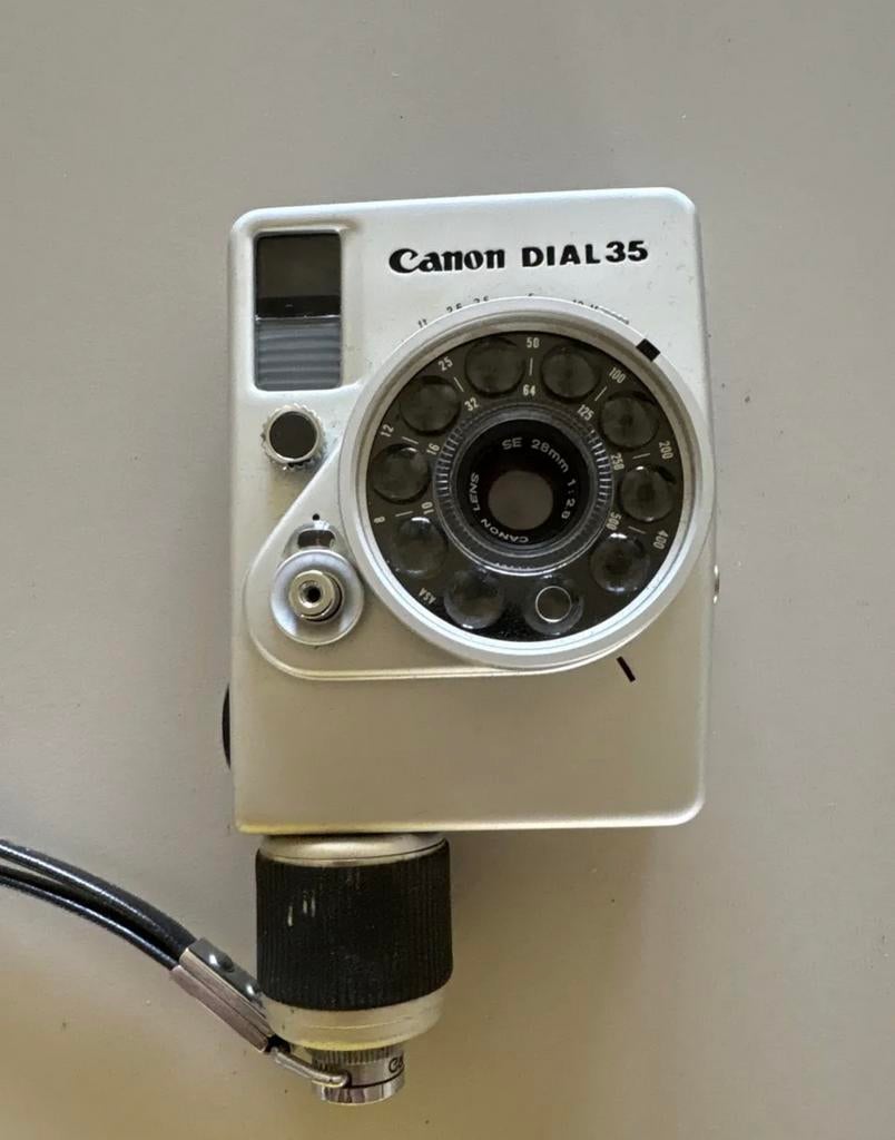 Canon Dial 35 | iconische half-frame camera | jaren '60, Ophalen of Verzenden, 1960 tot 1980, Lens of Lenzen