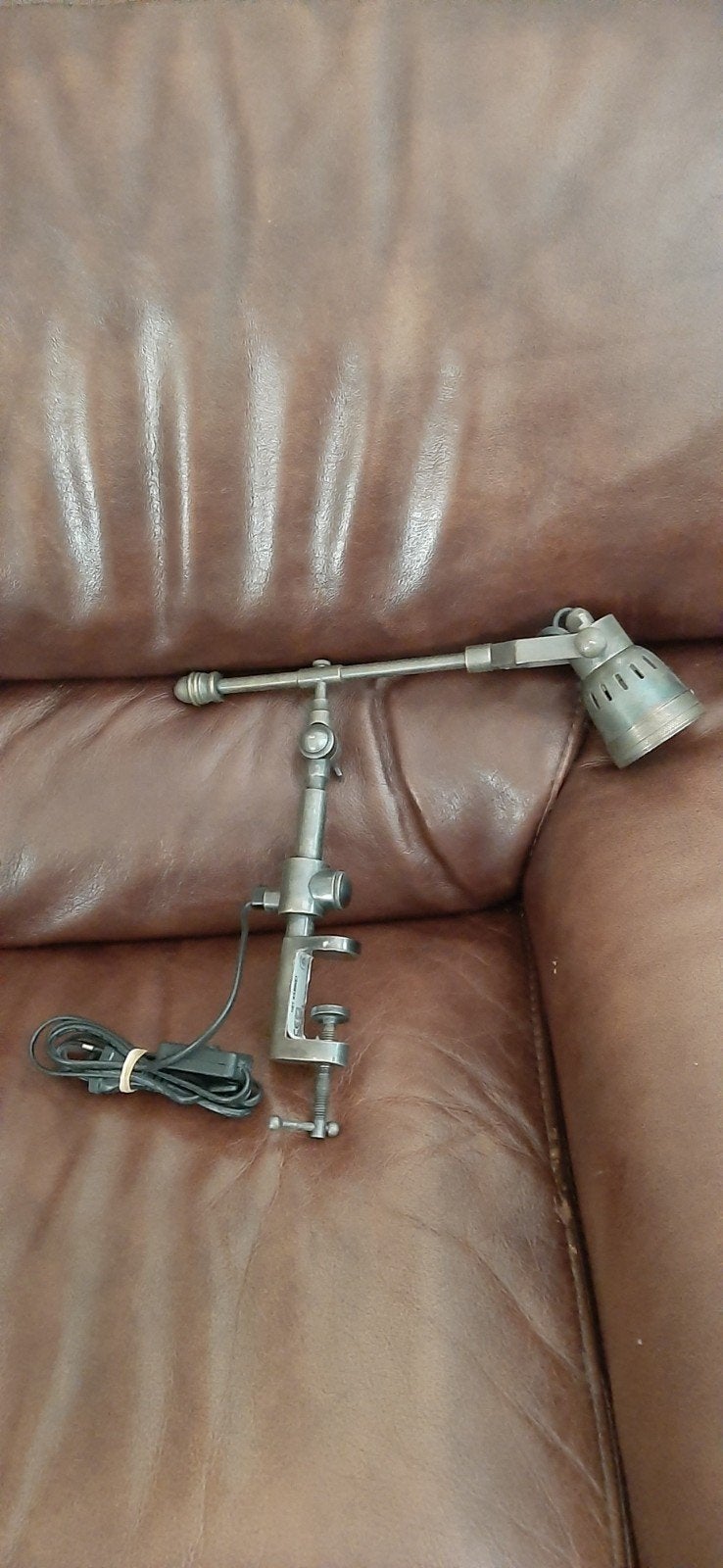 2 xLOBERON Klemlamp Augusta antiekzilverkleurig, Ophalen of Verzenden