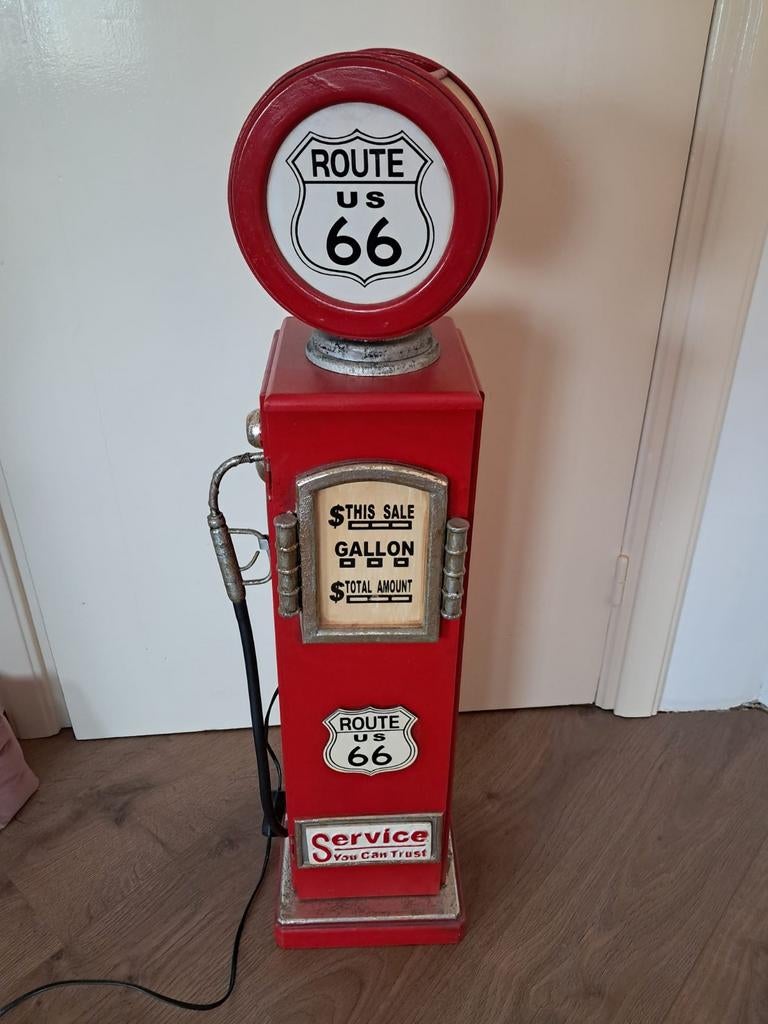 Route 66 benzinepomp/Lamp Nieuw!!, Ophalen of Verzenden, Nieuw, Lamp