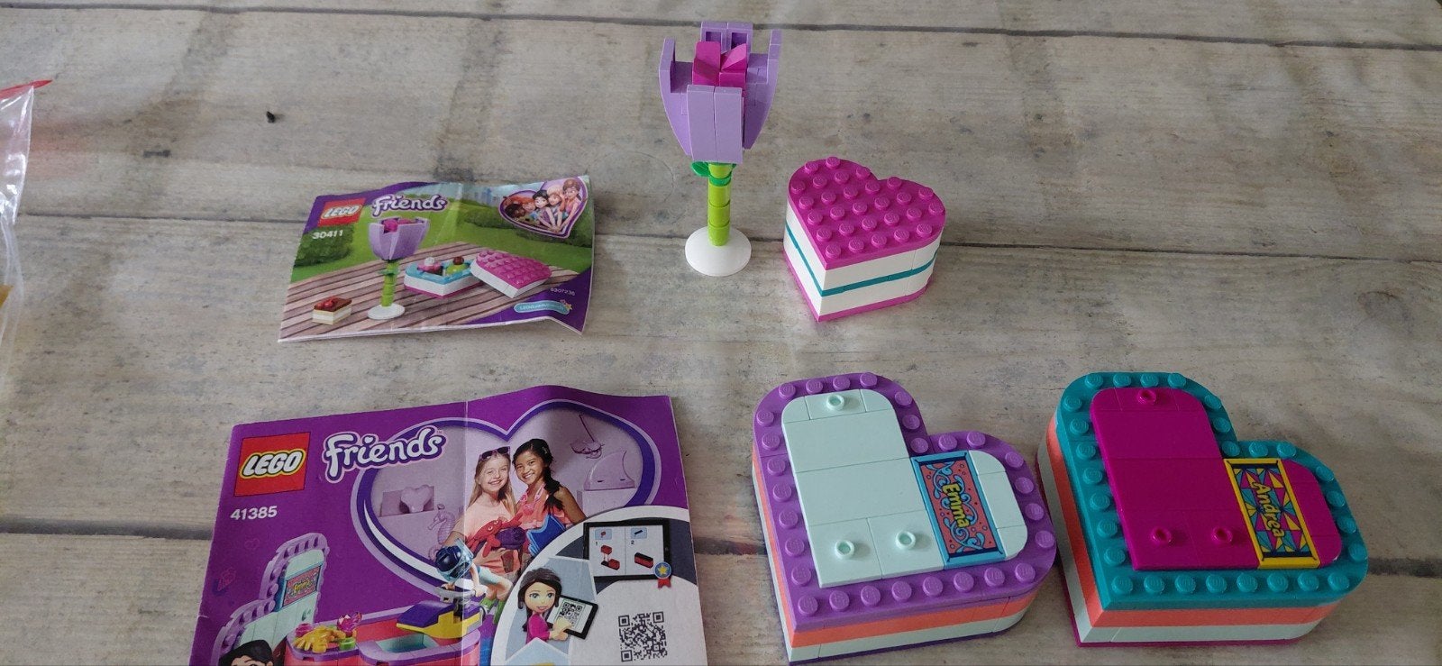 LEGO Friends Hartendoosjes en Tulp (41385 & 30411), Ophalen of Verzenden, Zo goed als nieuw