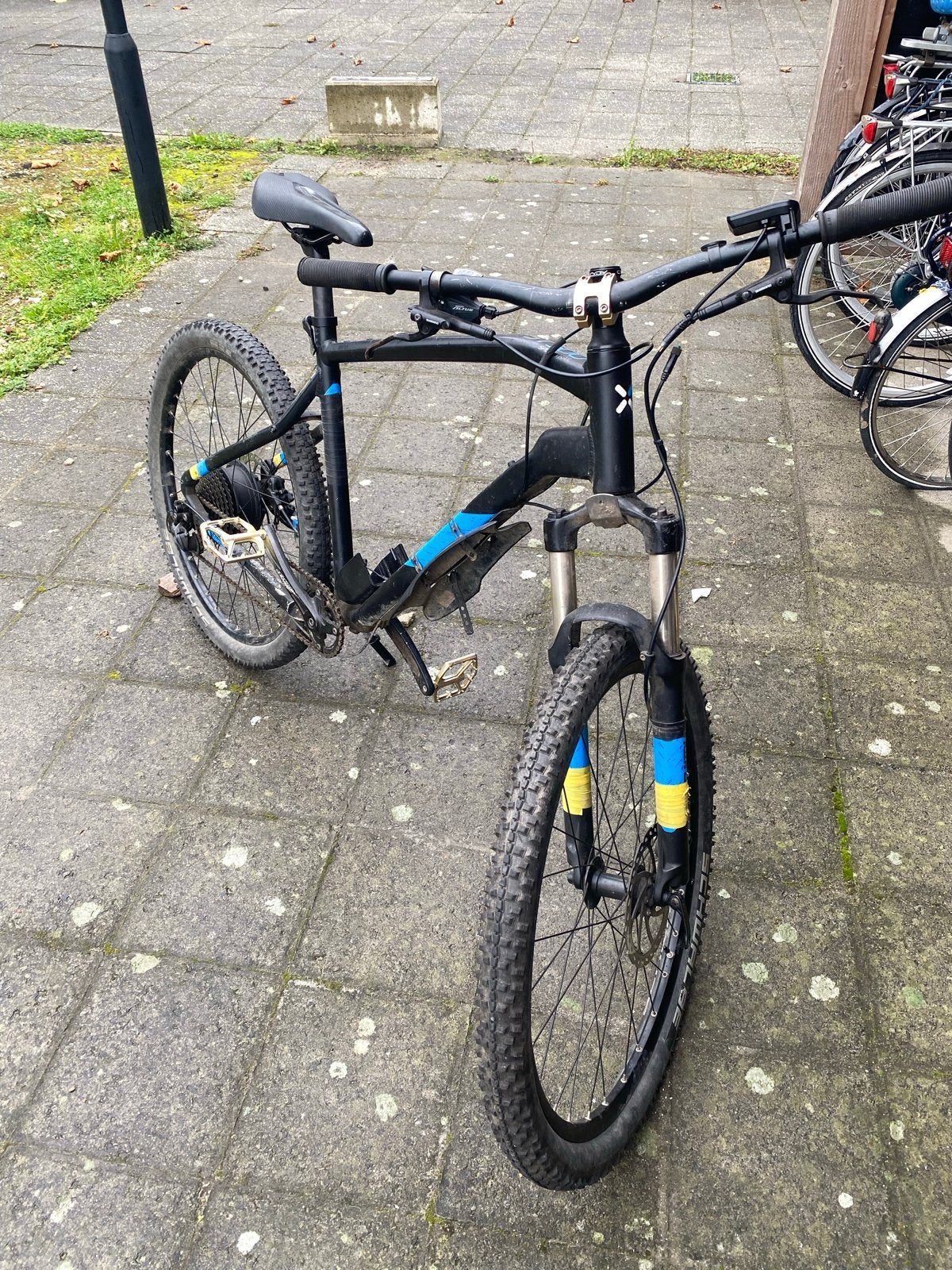 Decathlon Rockrider E-ST500 Elektrische Mountainbike, Fietsen en Brommers, Gebruikt, 59 cm of meer, 50 km per accu of meer, Ophalen