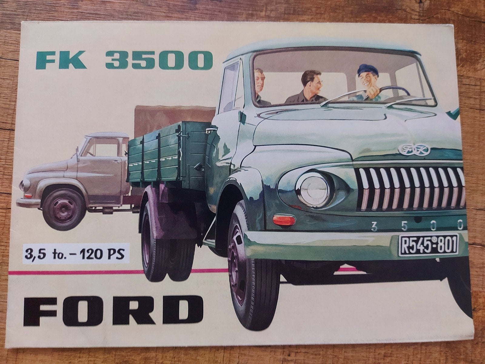 Ford FK 3500 vrachtwagen folder duits, Ophalen of Verzenden, Zo goed als nieuw, Ford