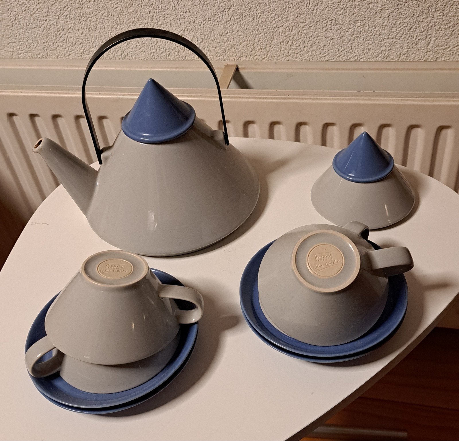 Rosenthal Thomas Atelier Vintage Theeservies - Jaren '80, Gebruikt, Vintage, Ophalen of Verzenden, Porselein