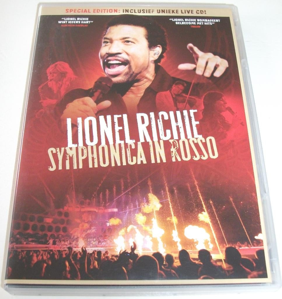 Dvd *** LIONEL RICHIE *** Symphonica In Rosso, Cd's en Dvd's, Dvd's | Muziek en Concerten, Zo goed als nieuw, Muziek en Concerten