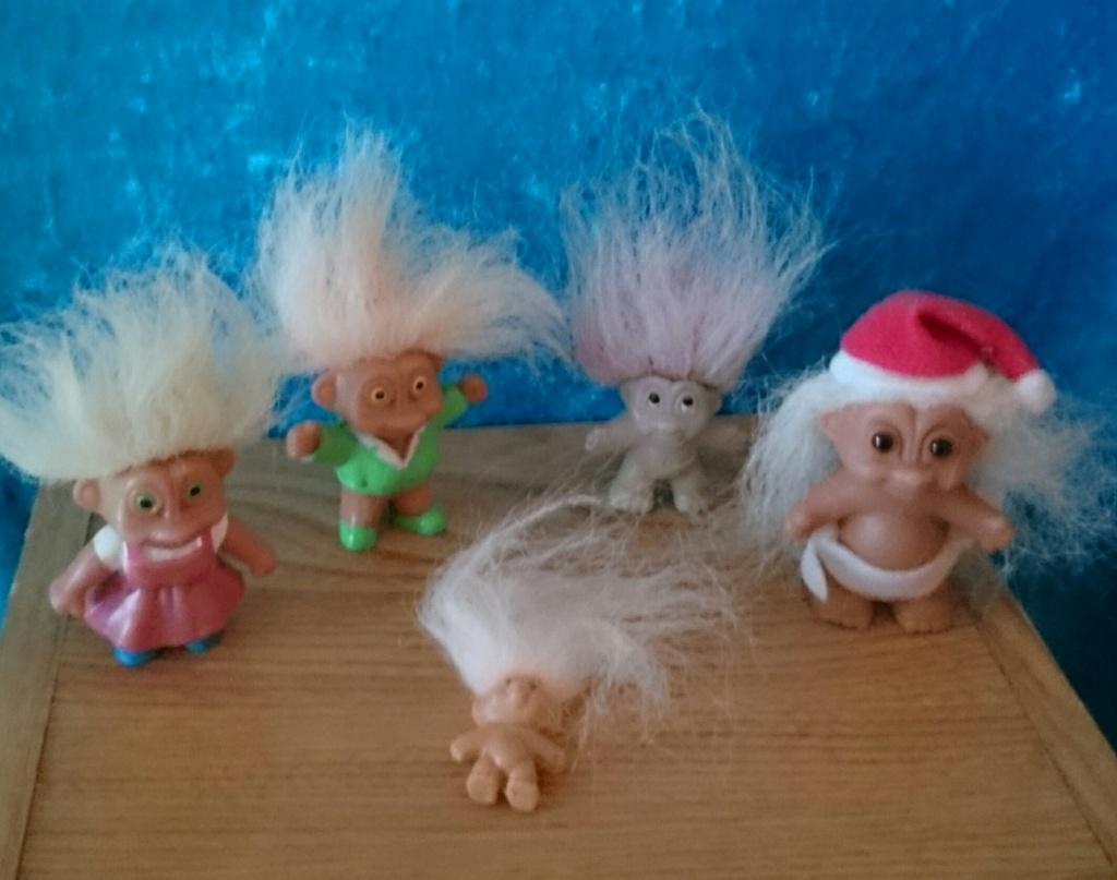 Kleine vintage trollen, Ophalen of Verzenden